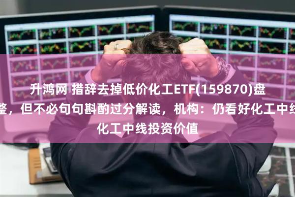 升鸿网 措辞去掉低价化工ETF(159870)盘中蓄势调整，但不必句句斟酌过分解读，机构：仍看好化工中线投资价值