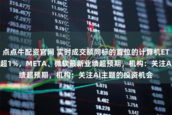 点点牛配资官网 实时成交额同标的首位的计算机ETF（159998）涨超1%，META、微软最新业绩超预期，机构：关注AI主题的投资机会
