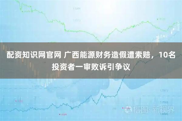 配资知识网官网 广西能源财务造假遭索赔,10名投资者一审败诉引争议
